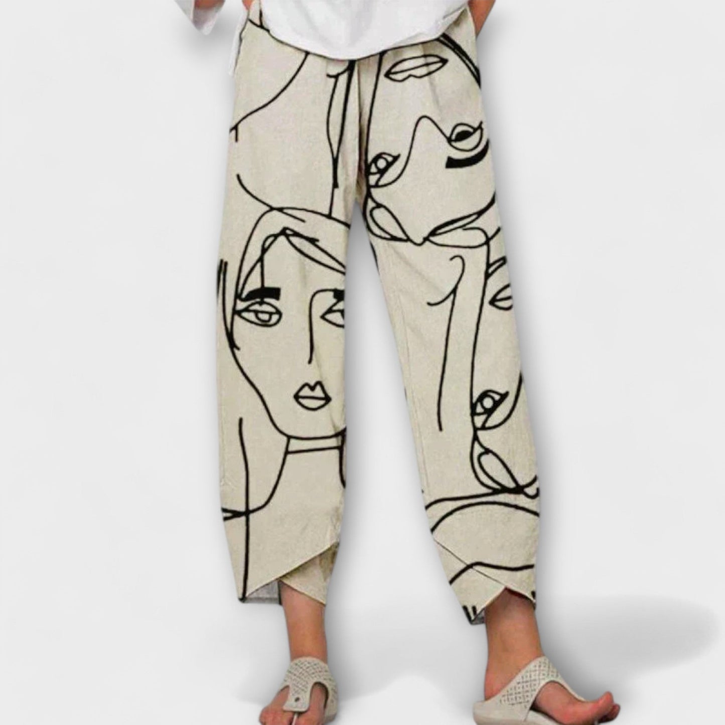 Nahia™ | Elegant Linen-Feel Trousers
