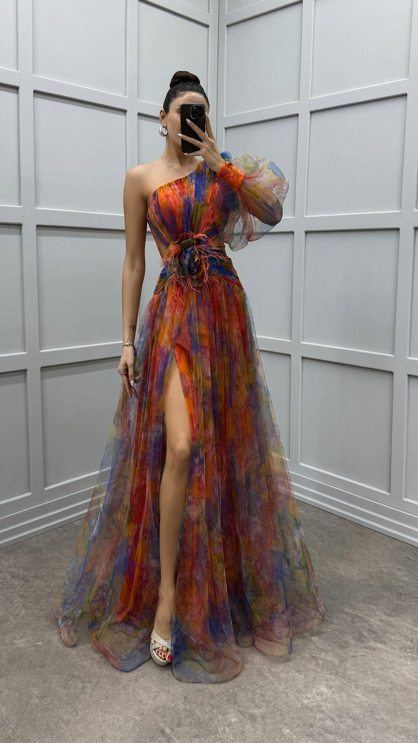 Blaze | One-Shoulder Floral Tulle Dress — Special Edition