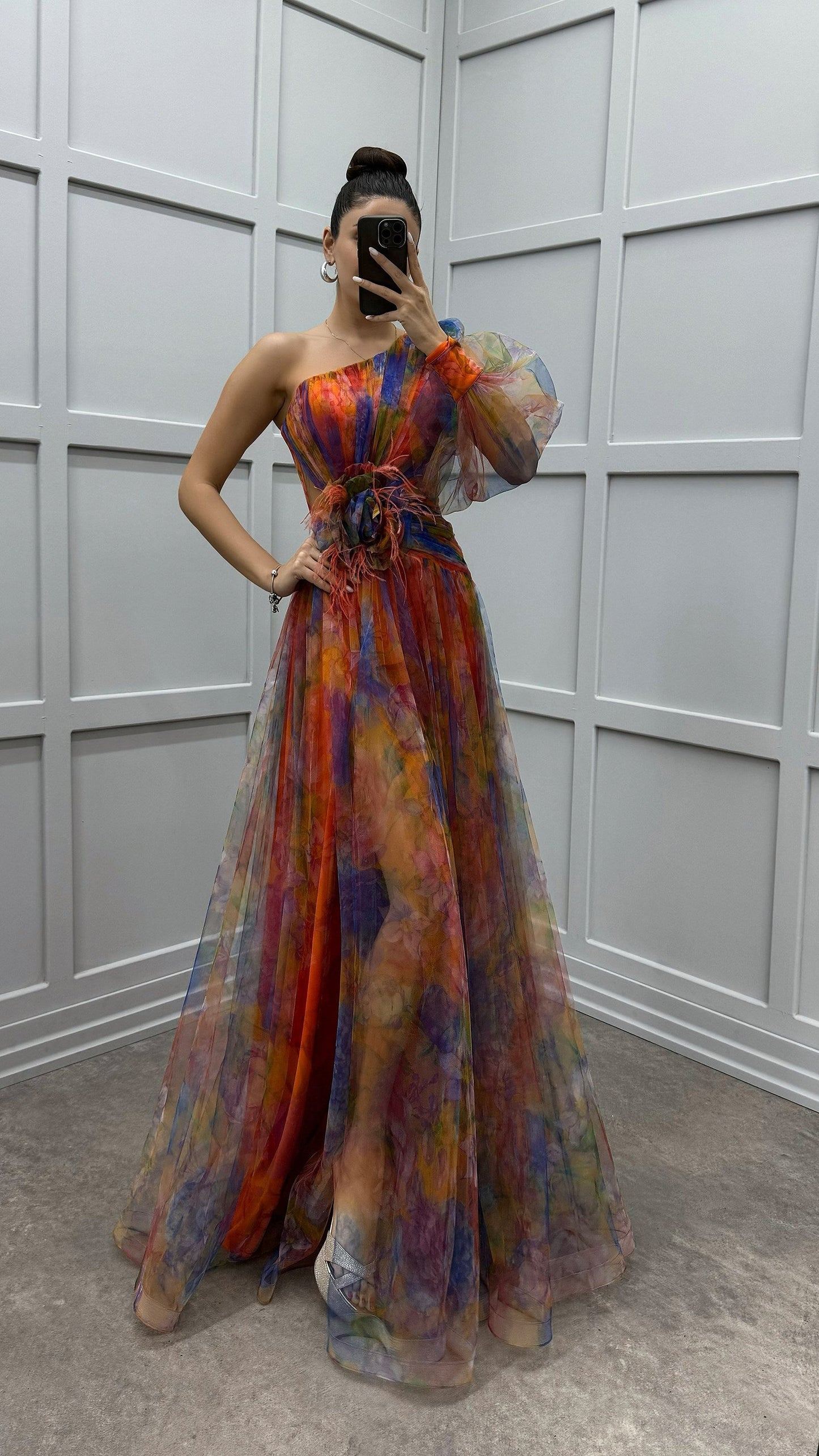Blaze | One-Shoulder Floral Tulle Dress — Special Edition