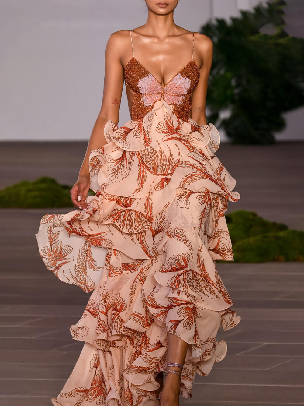Papillon | Butterfly Embroidered Maxi Dress