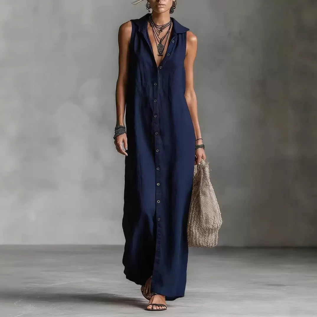 Penelope | Casual V-Neck Midi Dress