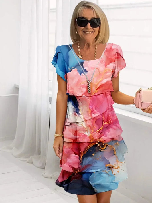 Adele | Ruffle A-Line Dress