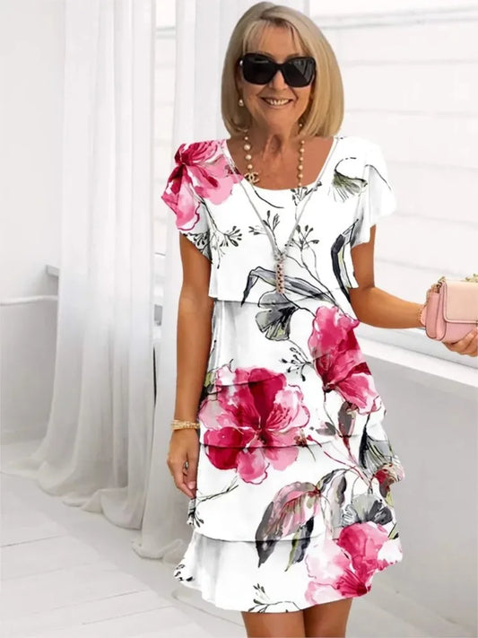 Eliana | Ruffle A-Line Dress