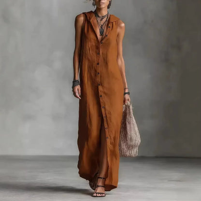Penelope | Casual V-Neck Midi Dress