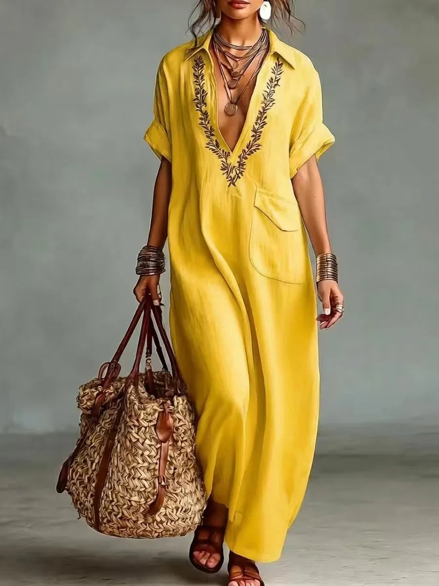 Margot | Bohemian Floral Maxi Dress