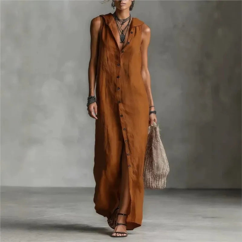 Penelope | Casual V-Neck Midi Dress