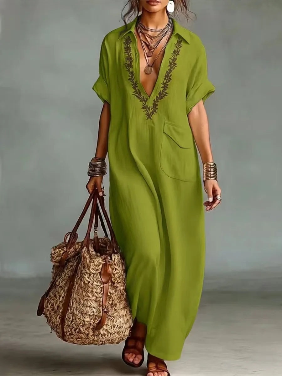 Margot | Bohemian Floral Maxi Dress