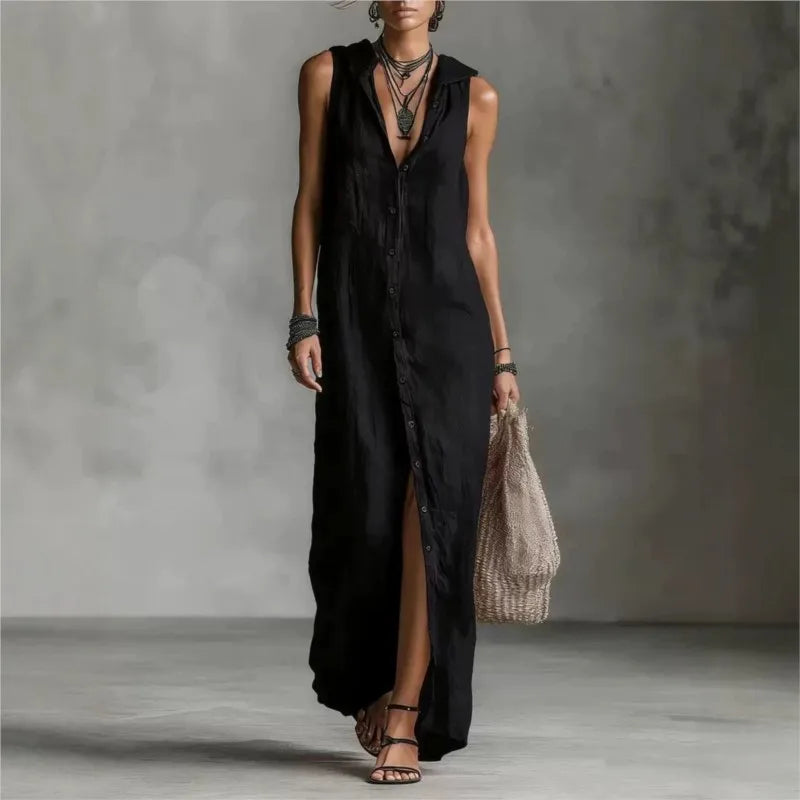 Penelope | Casual V-Neck Midi Dress