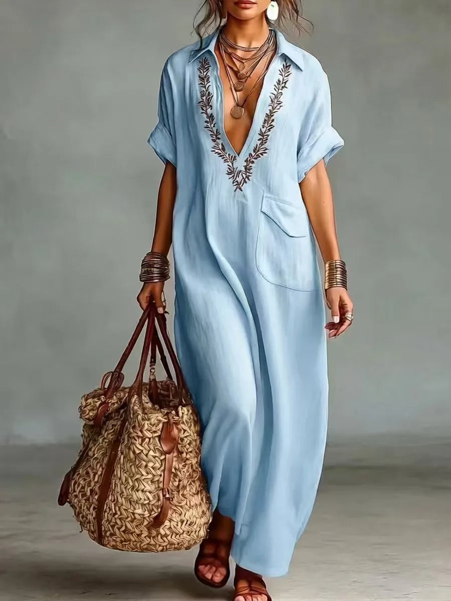 Margot | Bohemian Floral Maxi Dress