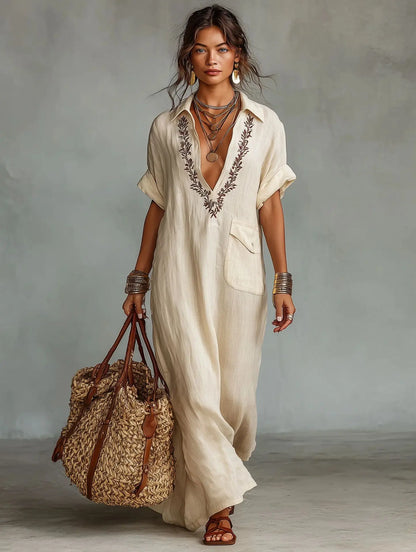 Margot | Bohemian Floral Maxi Dress