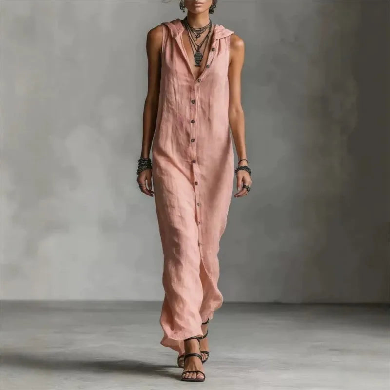 Penelope | Casual V-Neck Midi Dress