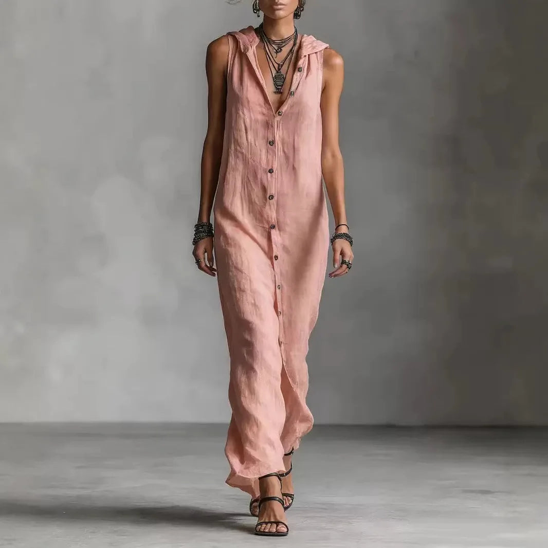 Penelope | Casual V-Neck Midi Dress