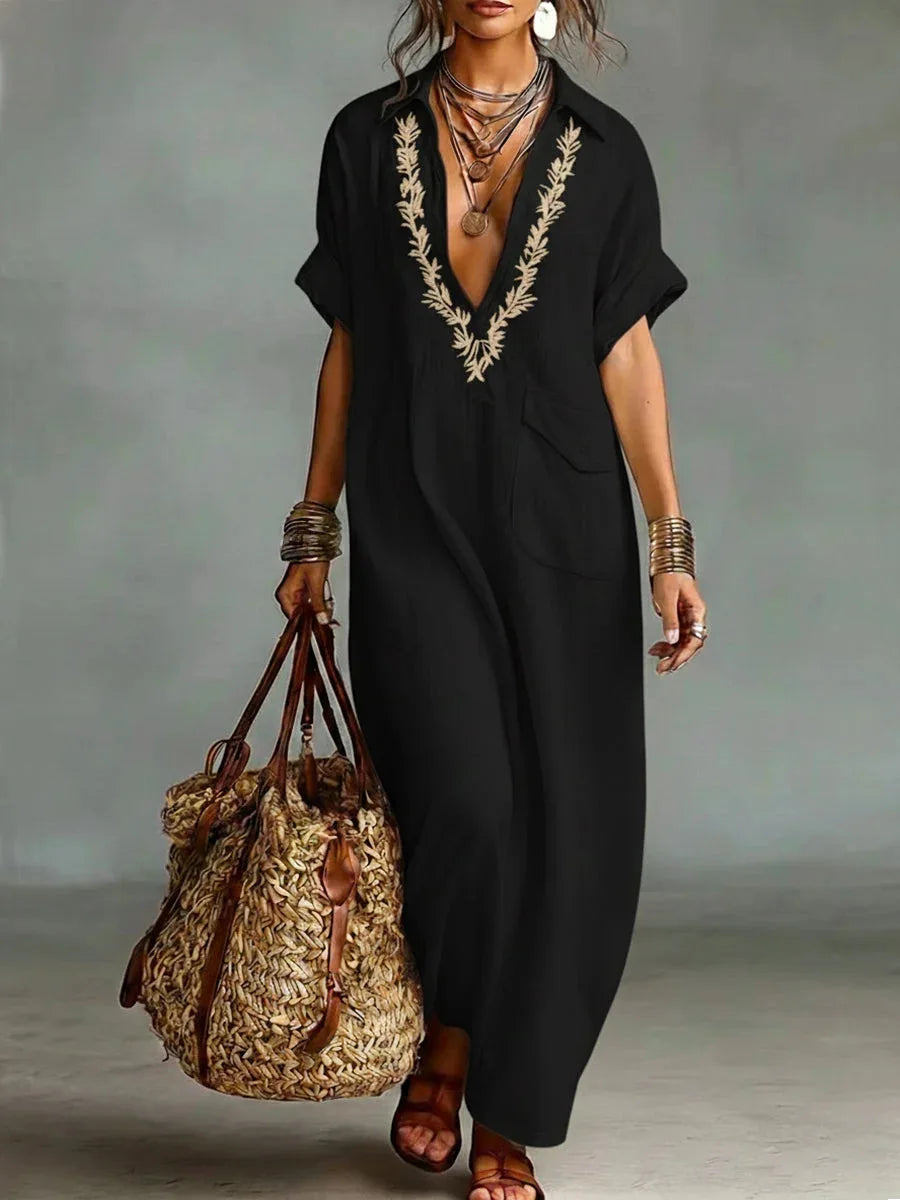 Margot | Bohemian Floral Maxi Dress