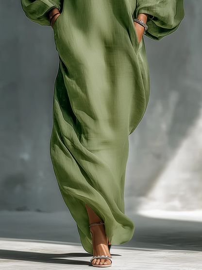 Sienna | Flowing Cold-Shoulder Maxi Dress