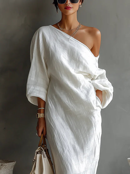Melissa | Asymmetric One-Shoulder Maxi Dress