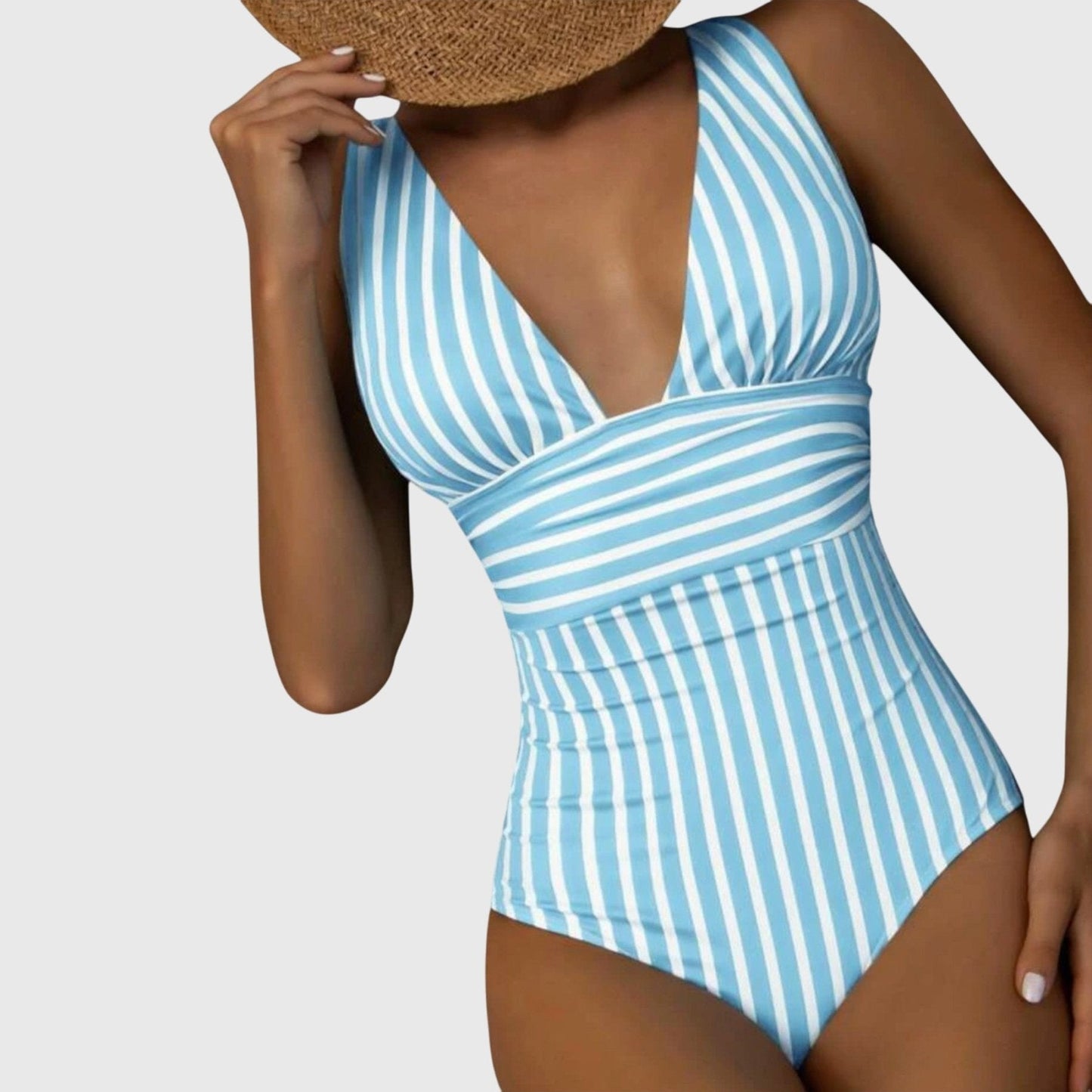 Coral | Stripe One-Piece Swimsuit