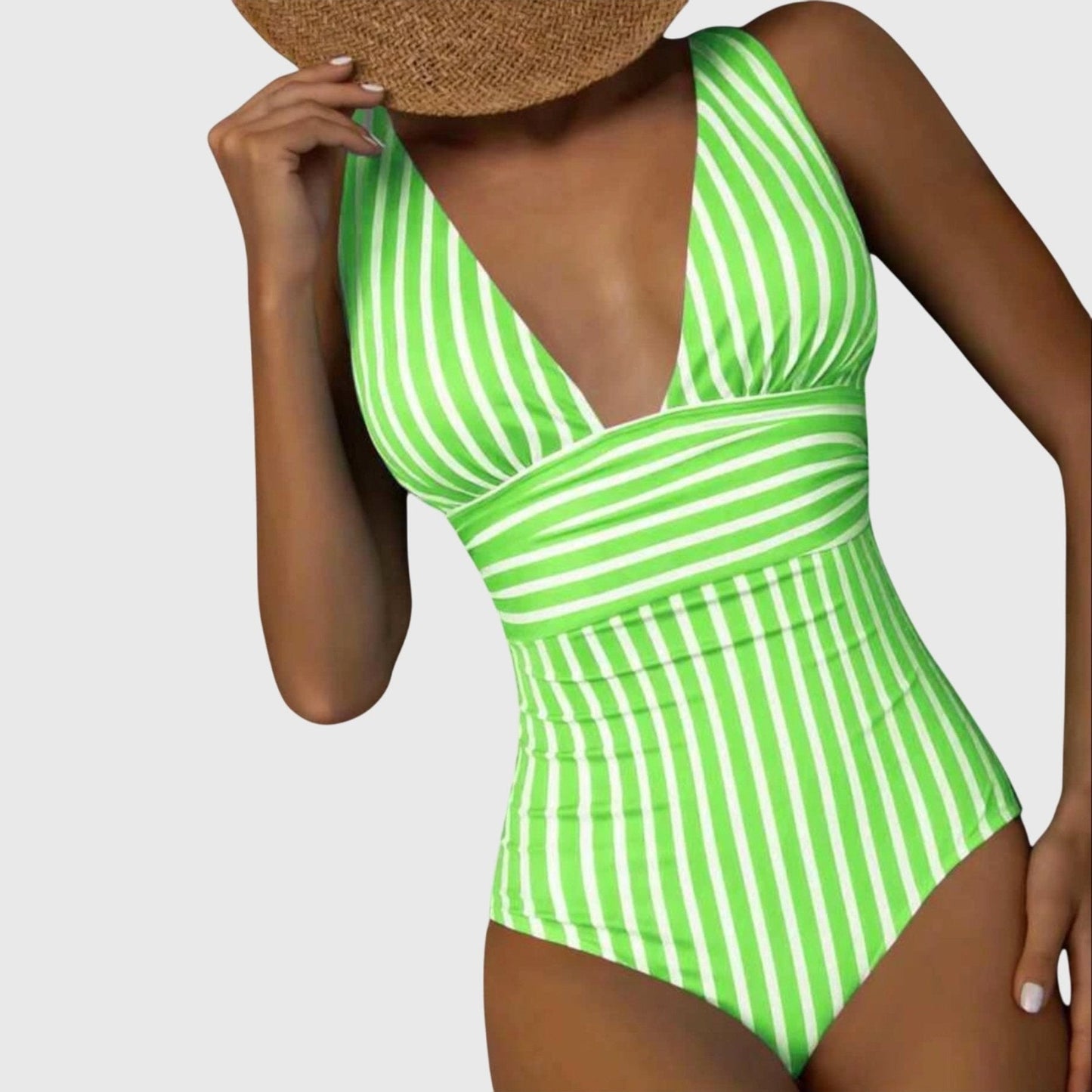 Coral | Stripe One-Piece Swimsuit
