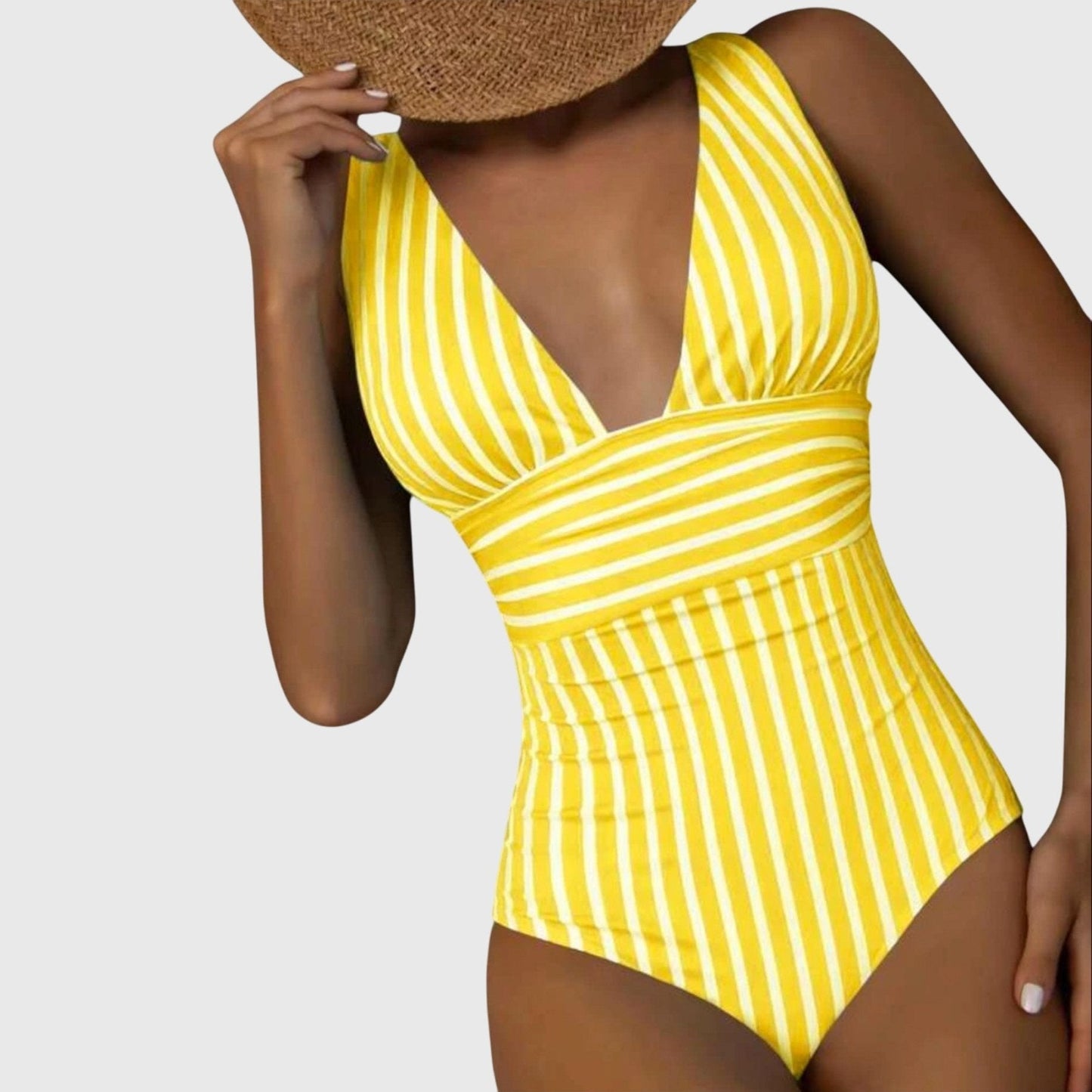 Coral | Stripe One-Piece Swimsuit