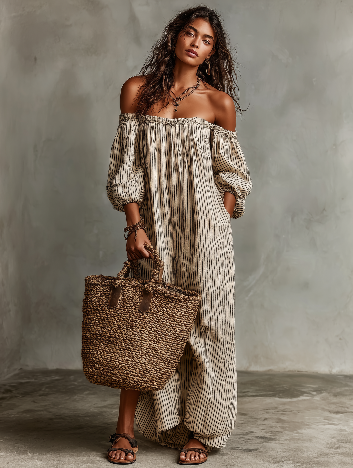 Eliana | Flowing Off-Shoulder Maxi Dress