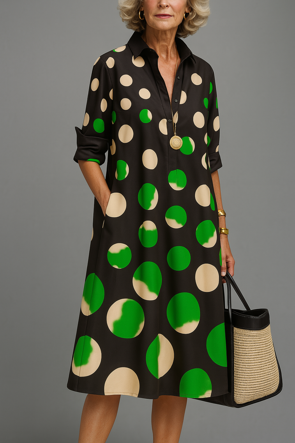 Naomi™ Elegant Midi Dress