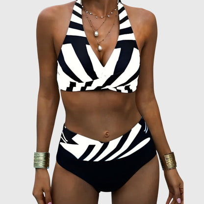 Cleo | High-Waist Crossover Bikini