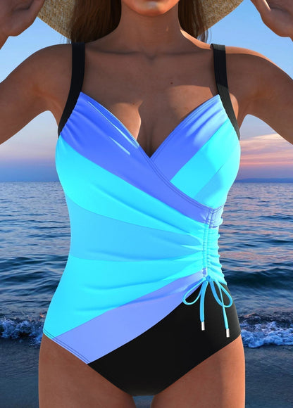 Ellie | Crossover Print Swimsuit