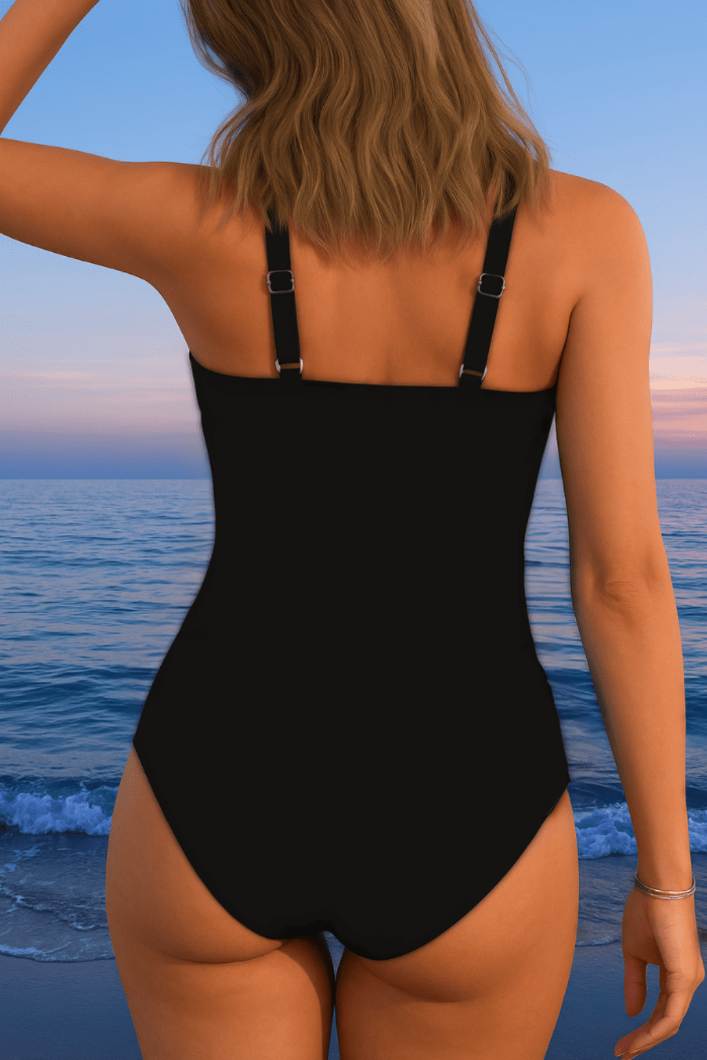 Ellie | Crossover Print Swimsuit