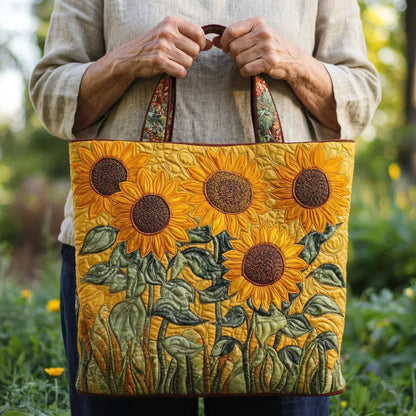 Sunflowers | Quilted Tote Bag