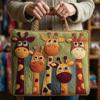 Giraffe | Quilted Tote Bag
