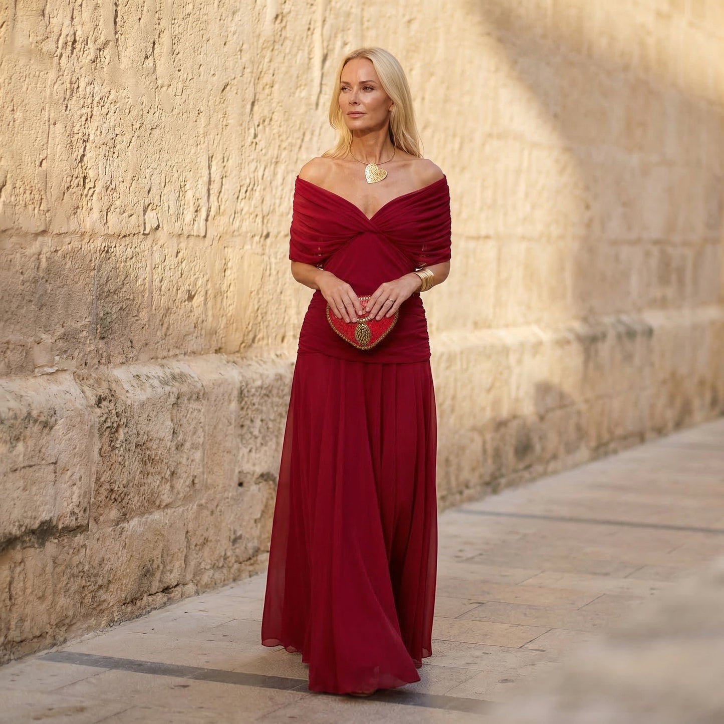 Florendra™ Off-Shoulder Floral Maxi Dress