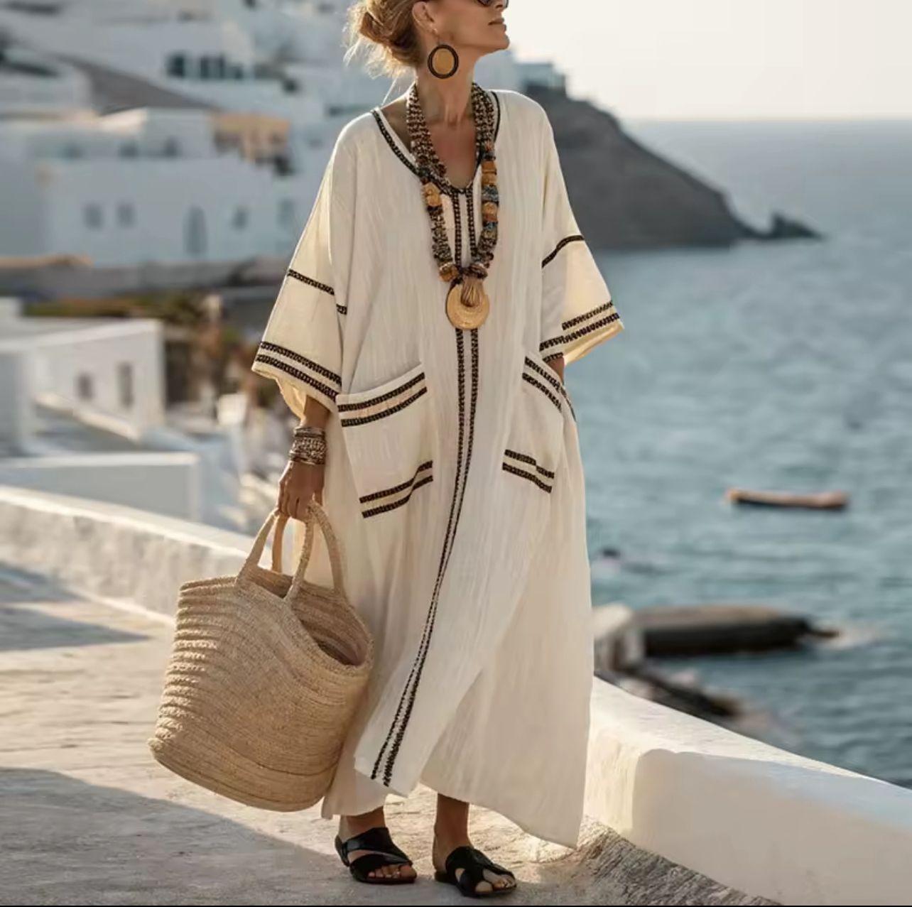 Mary™ | Elegantní letní plážové maxi šaty
