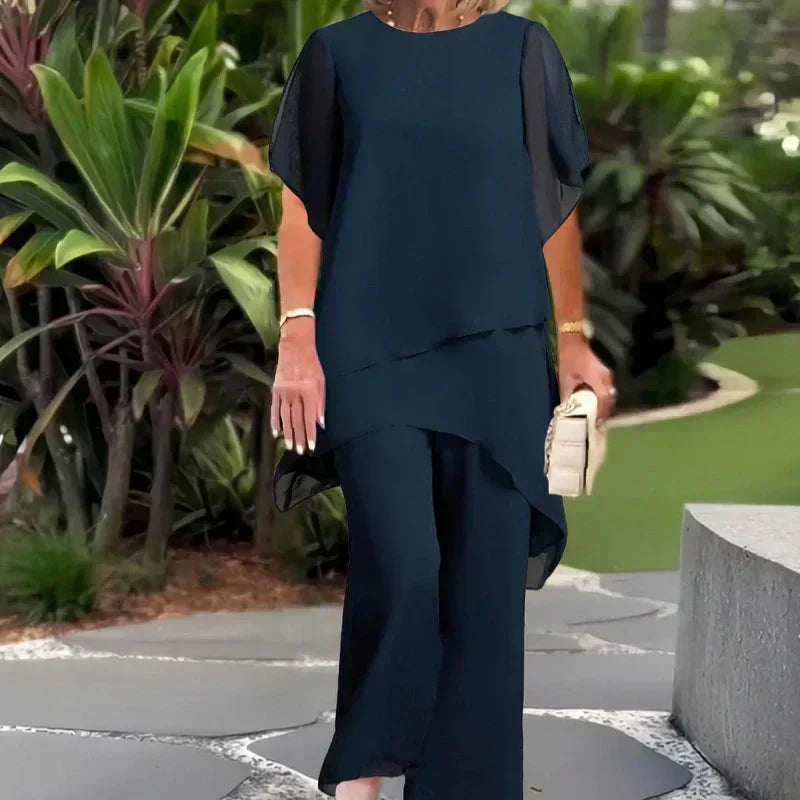 Maeryn™ | Elegant Chiffon Two-Piece Set