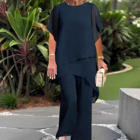 Maeryn™ | Elegant Chiffon Two-Piece Set