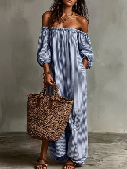Eliana | Flowing Off-Shoulder Maxi Dress