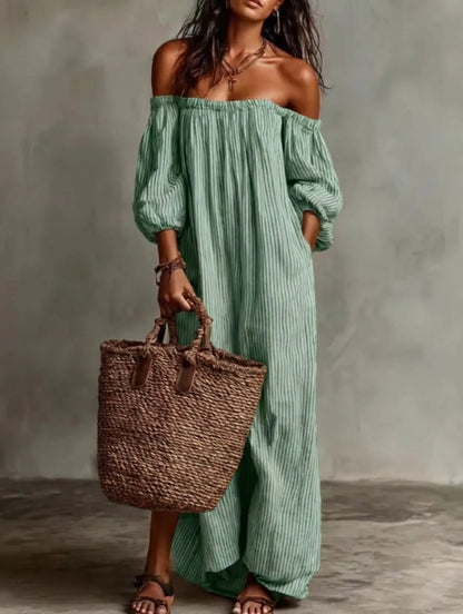 Eliana | Flowing Off-Shoulder Maxi Dress