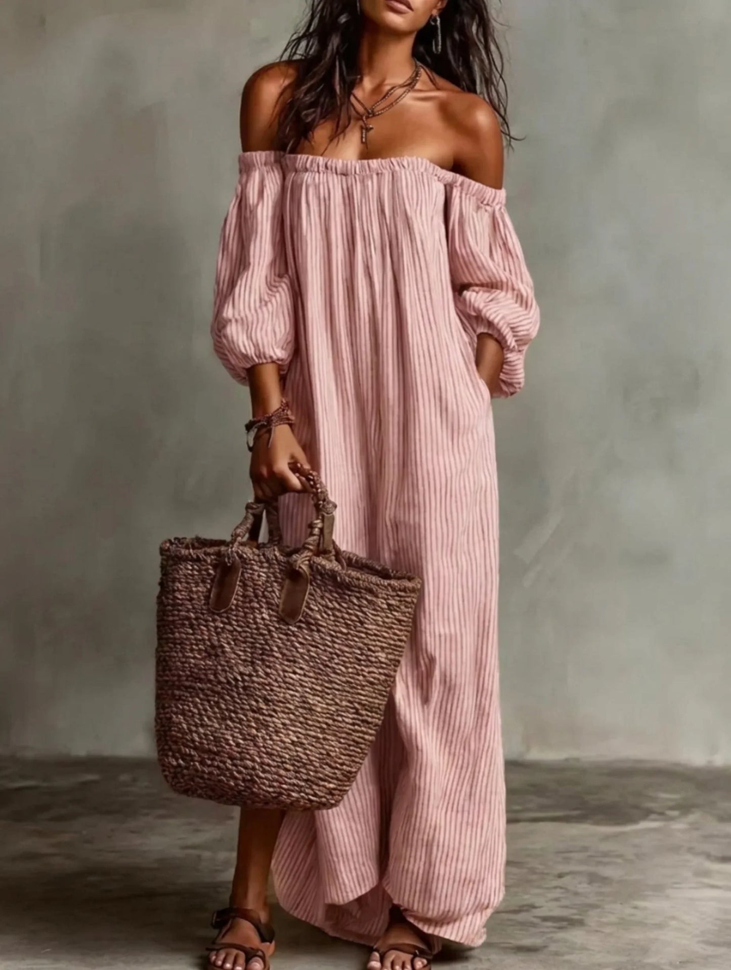 Eliana | Flowing Off-Shoulder Maxi Dress
