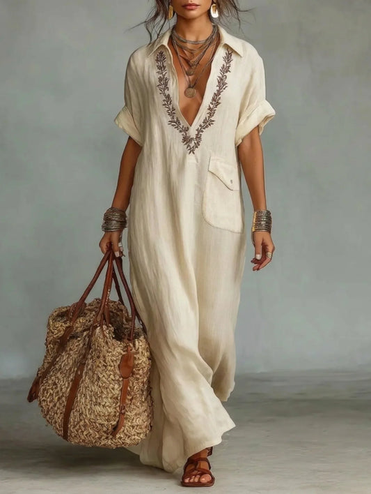 Margot | Bohemian Floral Maxi Dress